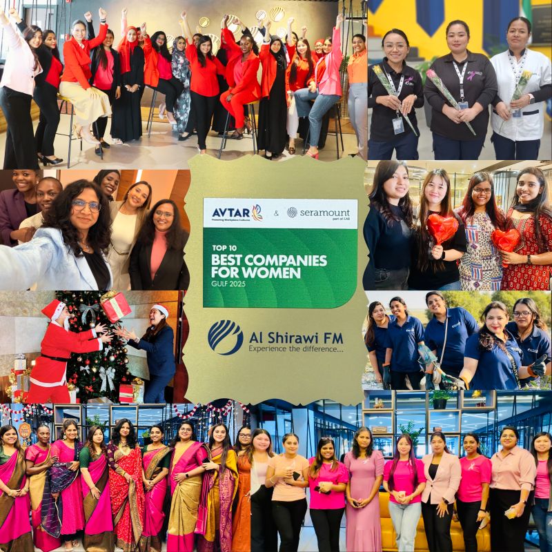 Al Shirawi Facilities Management has been recognised as one of The Top 10 Best Places For Women to work in the region!