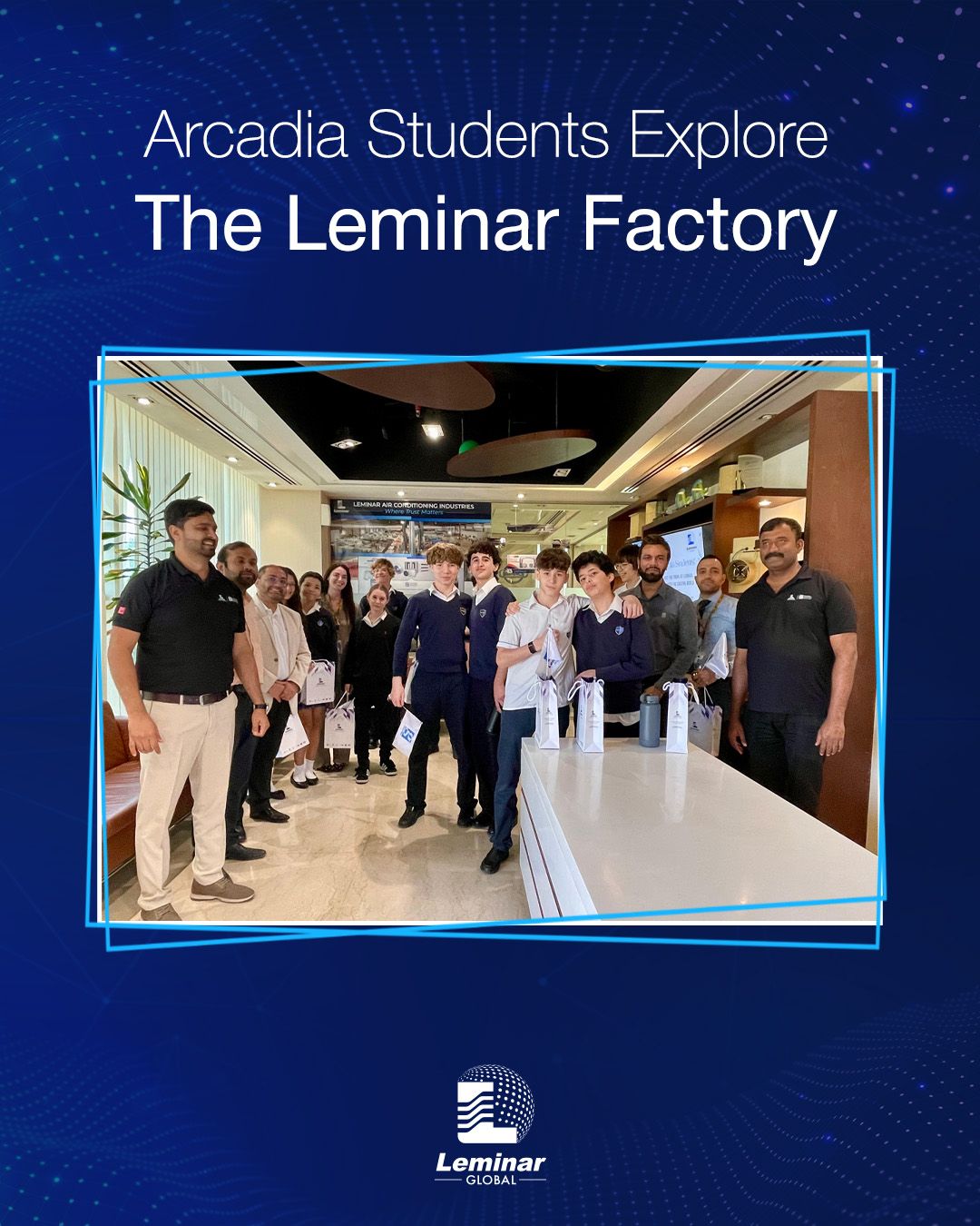 Arcadia School Students Visit Leminar Industries to Explore HVAC Manufacturing