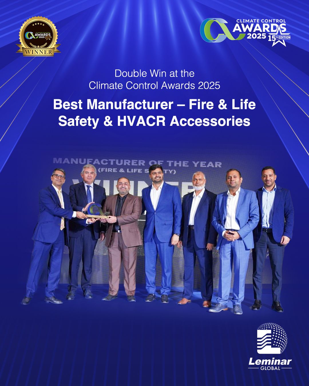 Leminar Industries Secures a Double Win at Climate Control Awards 2025