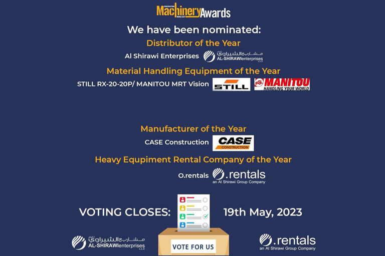 ORENTALS LLC has been nominated for Heavy Equipment Rental Company of the Year!