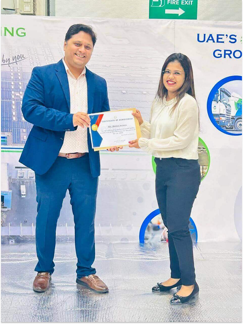 Celebrating Excellence: AOTS Applauds Neena Antony’s Outstanding Contributions