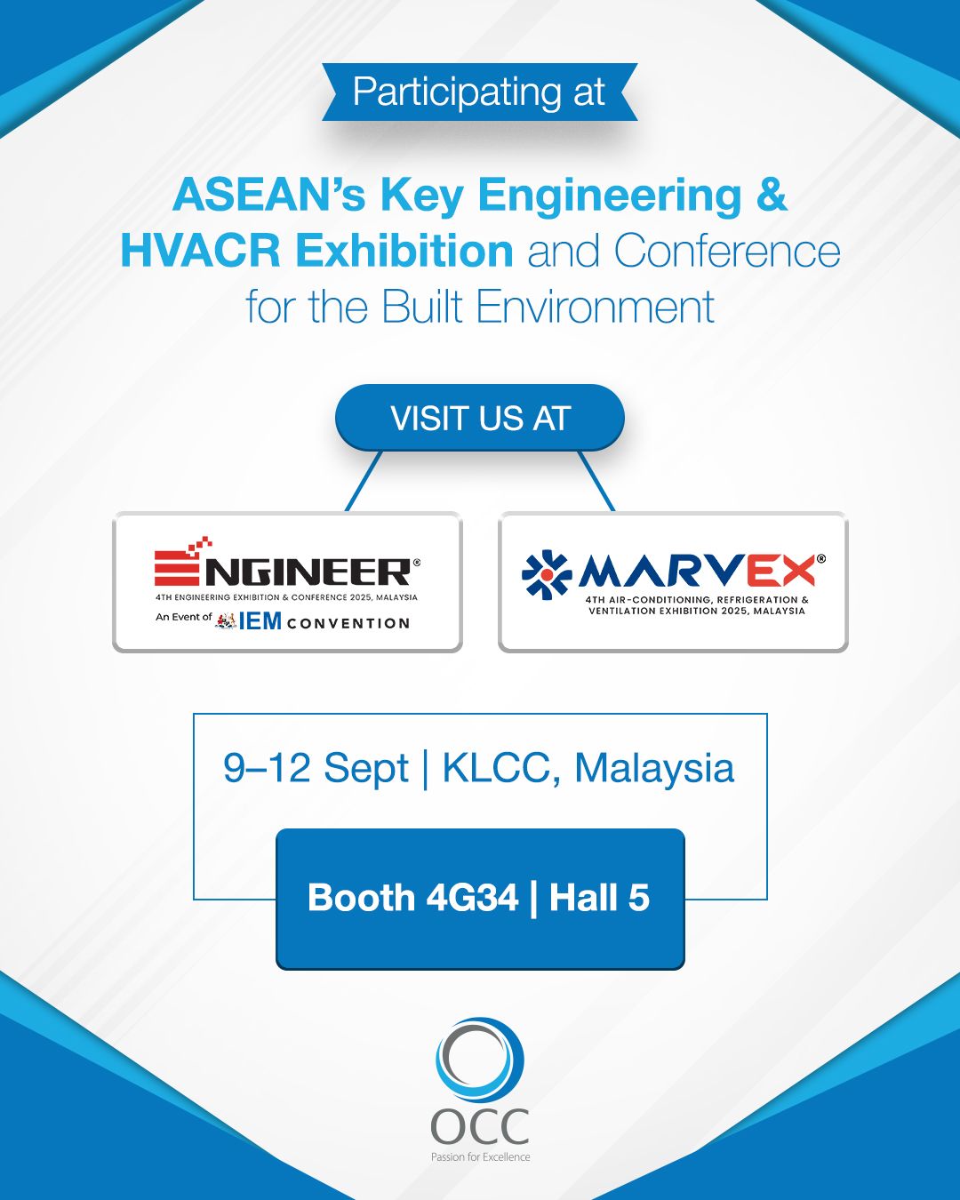 OCC to Participate in ASEAN’s Leading Engineering & HVACR Exhibition