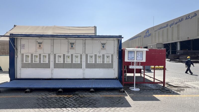 Proudly Innovating for a Greener Future 💚 Air-to-Water Technology in Action