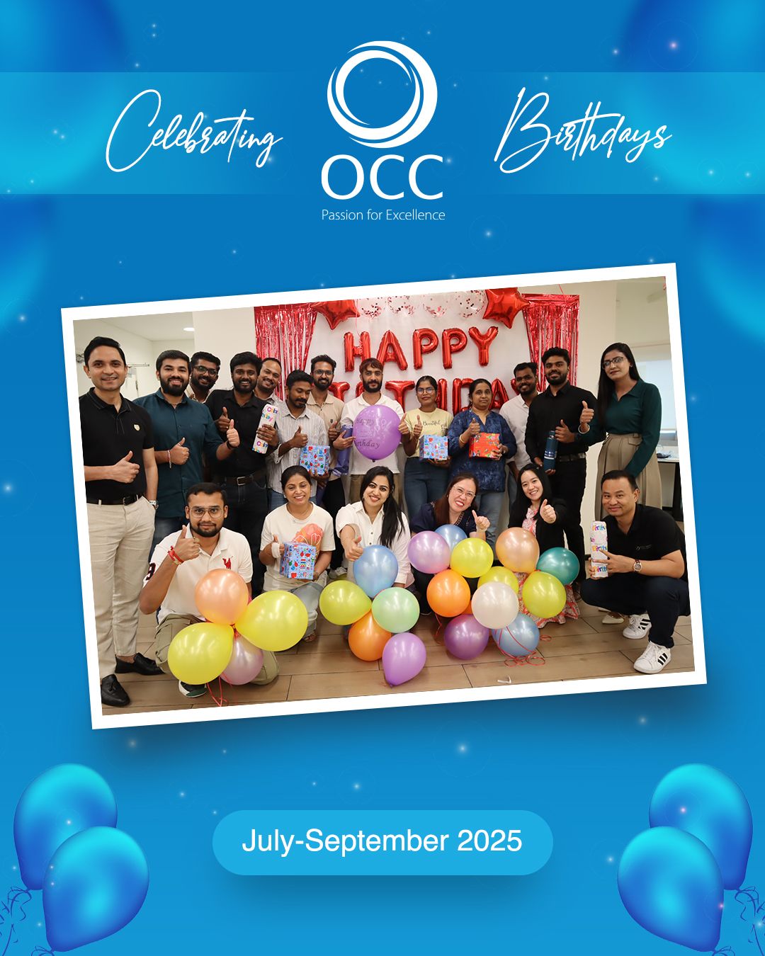 Celebrating Our Team: July–September Birthdays at OCC Global