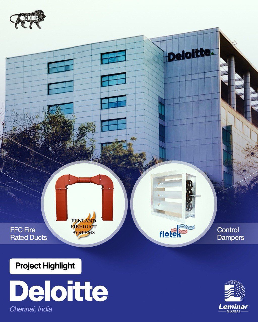 Proud to Deliver Advanced Fire & HVAC Solutions for Deloitte Chennai