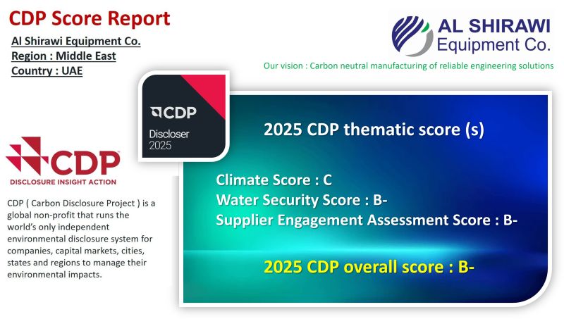 Al Shirawi Equipment Achieves B Grade in 2025 CDP Assessment