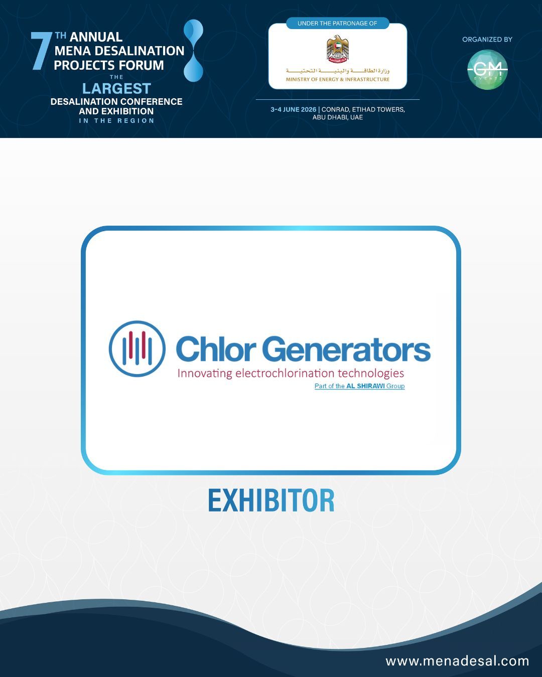 Proud to Exhibit at the 7th MENA Desalination Forum