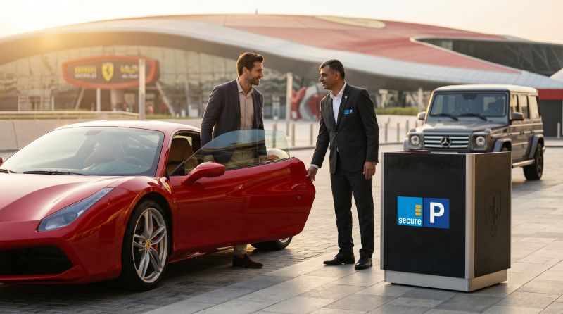 Secure Parking Awarded Valet Operations at Ferrari World Abu Dhabi