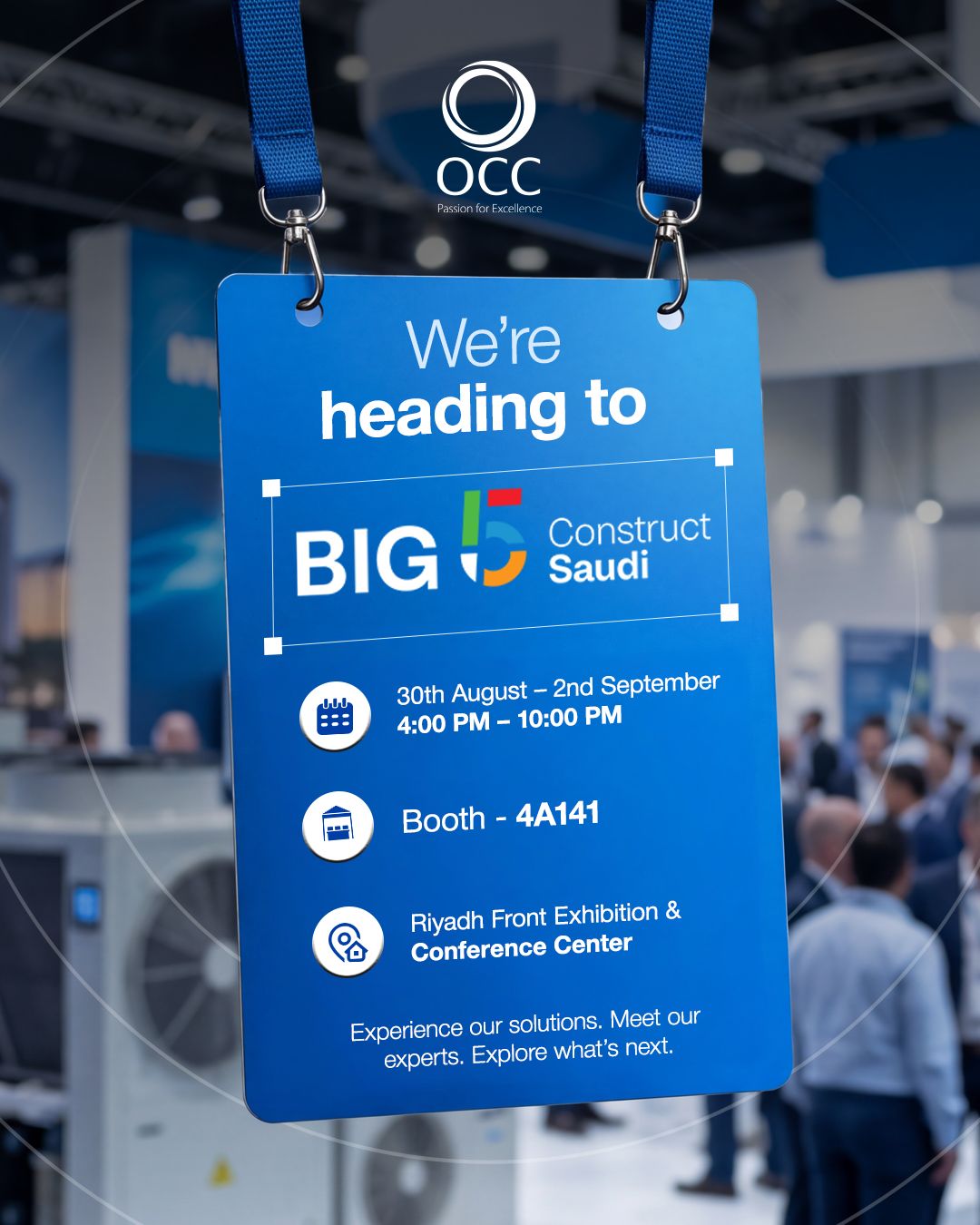 Meet OCC at BIG 5 Construct Saudi 2026
